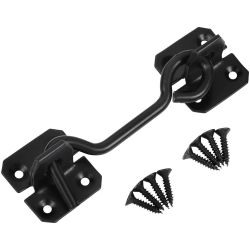 Blue Spot Tools Ironmongery 102mm Black Powder Coated Cabin Hook 78040