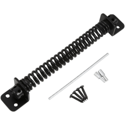 Blue Spot Tools Ironmongery 204mm Black Powder Coated Gate Spring 78046