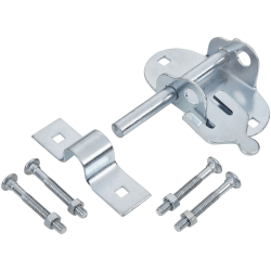 Blue Spot Tools Ironmongery 100mm Zinc Plated Oval Pad Bolt 78074