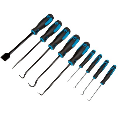 Blue Spot Tools Heavy Duty Hook Pick Scraper 9pc Set 07959 Bluespot