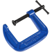 Blue Spot Tools 63mm (2.5") Malleable Cast Iron Deep Throat G-Clamp with Tommy Bar Handle 10050