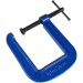 Blue Spot Tools 75mm (3") Malleable Cast Iron Deep Throat G-Clamp with Tommy Bar Handle 10051