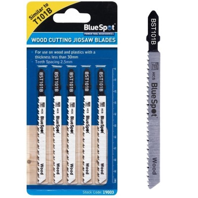 Blue Spot Tools Jigsaw Blades BST101B Clean Cut Wood Plastic 19003