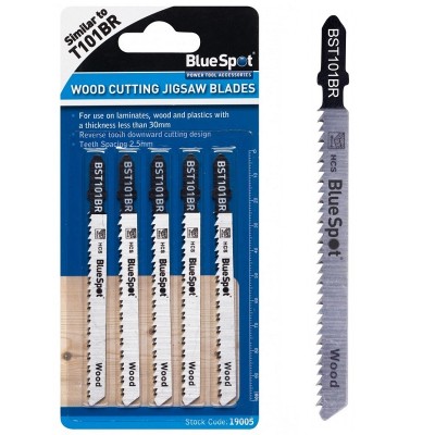 Blue Spot Tools Jigsaw Blade Downward Cutting BST101BR T101BR 19005
