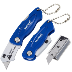 Blue Spot Tools 2 Piece Mini Folding Knives with 5 x SK5 Blades 29009
