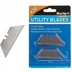 Blue Spot Utility Stanley Knife Blades 29191-A Pack of 20
