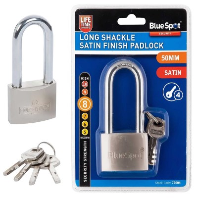 Blue Spot Long Shackle Security Padlock 50mm 77004