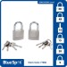 Blue Spot Keyed Alike Same Key Padlock 30mm Satin 2pk 70967 77006