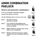 Blue Spot Combination Padlock 40mm 77022 Bluespot