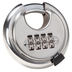 Blue Spot Combination Disc Padlock 70mm Stainless Lock 77036