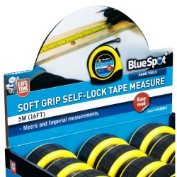 Blue Spot Tools Tape Measure 16ft Soft Grip Self Lock 33012 Bluespot 