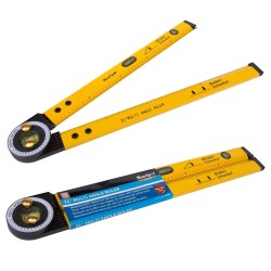 Blue Spot Multi Angle Protractor Spirit Level Marking Ruler 33940