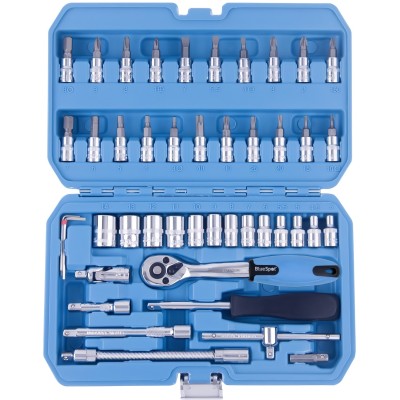Blue Spot Tools 1/4 inch Socket Set and Bits 01530 46 Piece