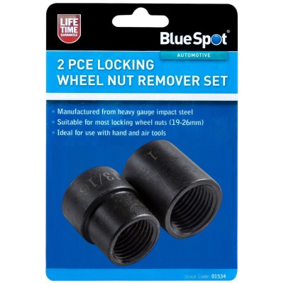 Blue Spot Tools 1/2 inch Car Locking Wheel Damaged Nut Remover Socket Set 01534