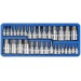 Blue Spot Tools 1/4  3/8 1/2 inch Hex Bit Socket Set 01561 32pc Bluespot