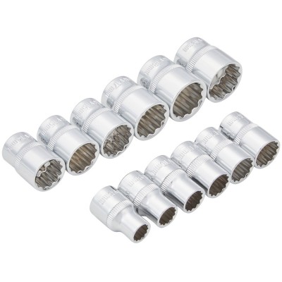 Blue Spot Tools 12pc 3/8 inch Metric Shallow Sockets Set 01566 Bluespot