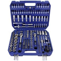 Blue Spot Tools 171pc Large Metric 1/4 3/8 and 1/2 Inch Socket Set 01581 Bluespot