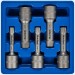 Blue Spot Tapered Spiral Screw Nut Extractor 1/2 inch Sockets 5pc Set 01612 Bluespot