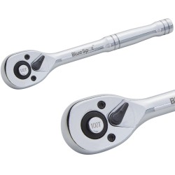 Blue Spot Tools 1/4 Inch 100 Teeth Quick Socket Release Ratchet 02015 Bluespot