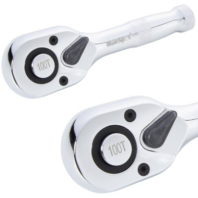 Blue Spot Tools 1/4 Inch Stubby Ratchet Fine 100 Teeth 02020 Bluespot