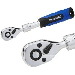 Blue Spot Tools 1/4 Inch Telescopic Socket Ratchet 180mm to 230mm 02023 Bluespot