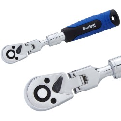Blue Spot Tools 1/4 Inch Telescopic Flexible Hinged Socket Ratchet 02029 Bluespot
