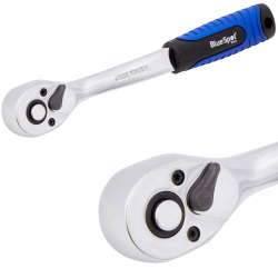 Blue Spot Tools 3/8" Soft Grip Quick-Release Ratchet (90 Teeth) 02038