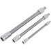 Blue Spot Tools Flexible Socket Extension Bar 3pc Set 1/4 3/8 1/2 Inch 02073 Bluespot