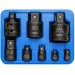 Blue Spot Tools 02077 8 Piece Impact Socket Size Adaptor Set 1/4" to 1" Bluespot