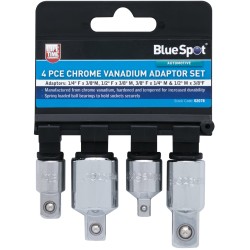 Blue Spot Tools 4 Piece Socket Size Adaptor Set 02078 Bluespot