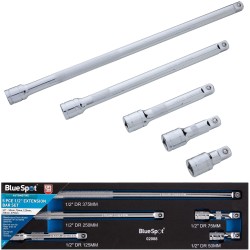 Blue Spot Tools 1/2 inch Ratchet Socket Extension Bar Set EVA FOAM Toolbox Tray 02088