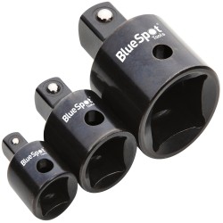 Blue Spot Tools Impact Size Adaptor 3/4 1/2 3/8 1/4 3pc Set 02093 Bluespot
