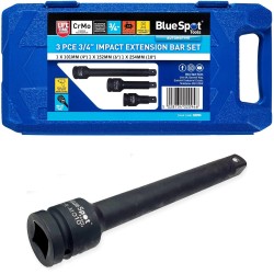 Blue Spot Tools 3/4 Inch Drive Impact Extension Bar 3pc Set 02094 Bluespot