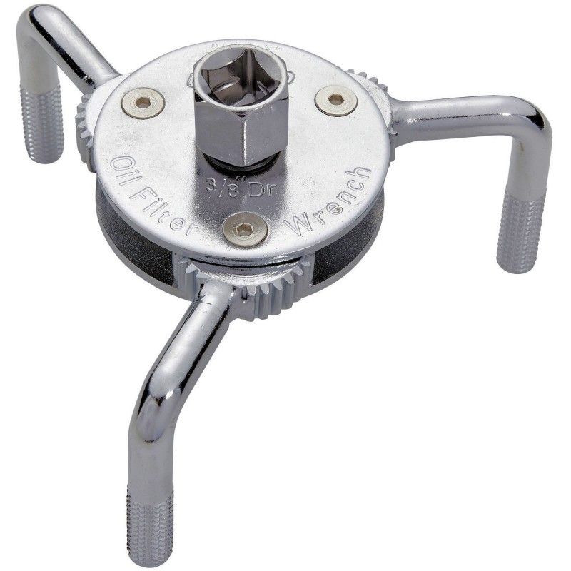 Blue Spot Tools Adjustable Filter 3 Jaw Wrench 3/8 1/2 inch 07007 Bluespot