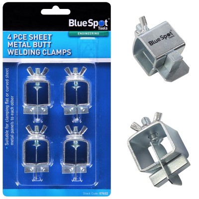 Blue Spot Tools Sheet Metal Butt Welding Clamps 4pk 07652 Bluespot