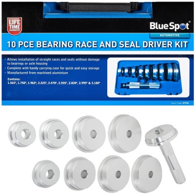 Blue Spot Tools Bearing Race and Seal Driver 10pc Kit 07938 Bluespot
