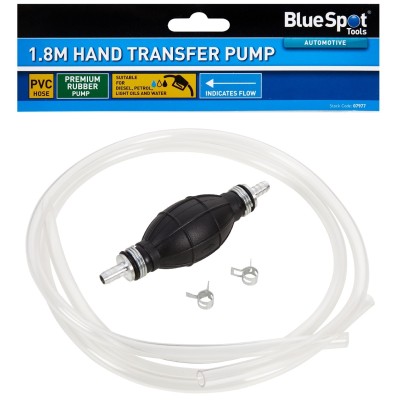 Blue Spot Tools 1.8m Liquid Fuel Water Transfer Hand Pump 07977 Bluespot