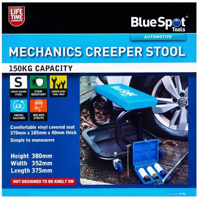 Blue Spot Tools Mechanics Creeper Stool and Servicing Tool Tray 07990