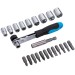 Blue Spot Ratchet Offset 1/4 inch Screwdriver Bit Socket Driver Set 12624