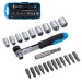 Blue Spot Ratchet Offset 1/4 inch Screwdriver Bit Socket Driver Set 12624