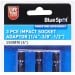 Blue Spot Tools 1/4" Hex Impact 150mm Long Socket Adaptor Extension 3pc Set 14117