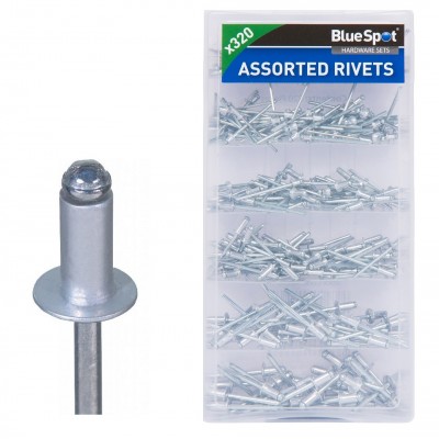 Blue Spot Tools Riveter Pop Rivets Mixed Set 40596