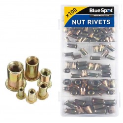 BLUESPOT® RIVET NUT SETS M6 M8 M10 CARBON STEEL THREADED RIVNUTS NUTSERTS 
