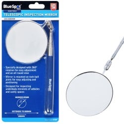 Blue Spot Tools Telescopic Extending Inspection 85mm Large Mirror 07304