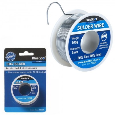 Blue Spot Tools Electrical Soldering Pre Fluxed Solder 100g 31110