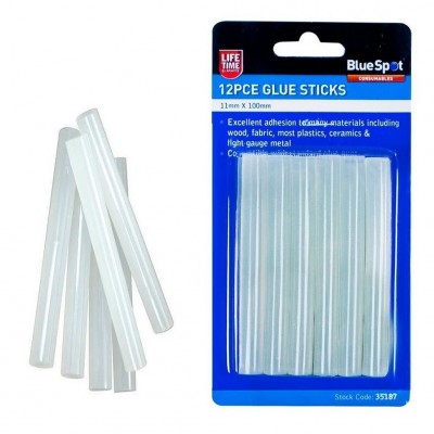 Blue Spot Glue Gun Sticks Hot Melt 11mm 12 Pack 35187