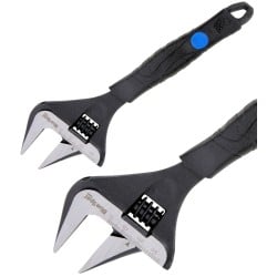 Blue Spot Tools 8 Inch Wide Jaw CV Adjustable Wrench 06111 Bluespot