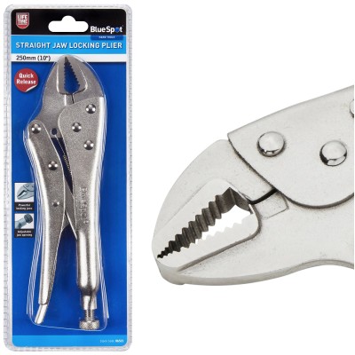 Blue Spot Tools Straight Jaw Locking Plier 250mm 10 inch 06521 Bluespot