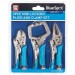 Blue Spot Tools Mini Small Locking Plier Clamp 3pc Set 06528 Bluespot
