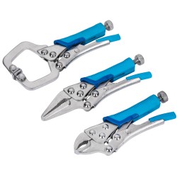Blue Spot Tools Mini Small Locking Plier Clamp 3pc Set 06528 Bluespot